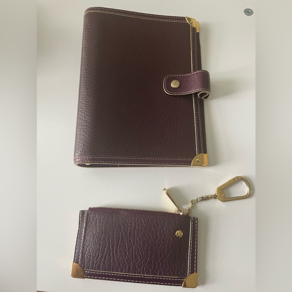 Authentic Louis Vuitton Suhali MM/Medium Agenda/Planner & Cles/Key Pouch